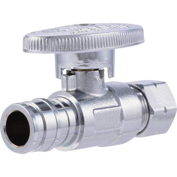 SharkBite 1/2 In. PEX-A x 3/8 In. Compression Straight Stop Valve UAB23057LFA