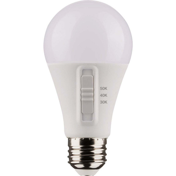 Satco 100W Equivalent 3CCT-Selectable A19 Traditional LED Light Bulb (4-Pack)