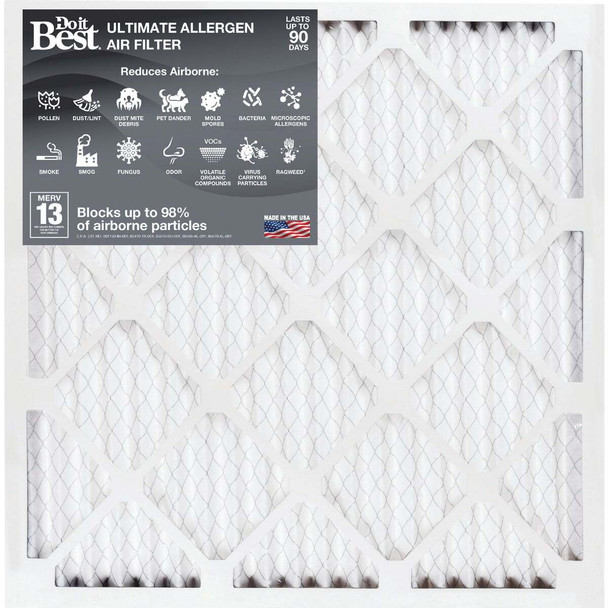 Do it Best 16 In. x 25 In. x 1 In. MERV 13 Furnace Filter Pack of 6