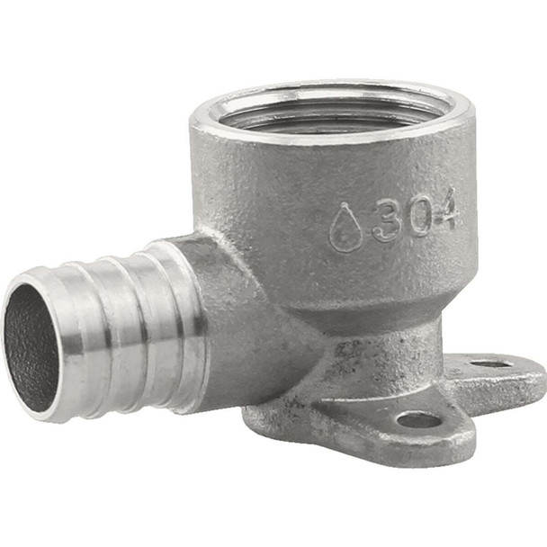 Plumbeeze 3/4 In. PEX x 3/4 In. Stainless Steel Drop Ear Elbow PE-PS-DE07