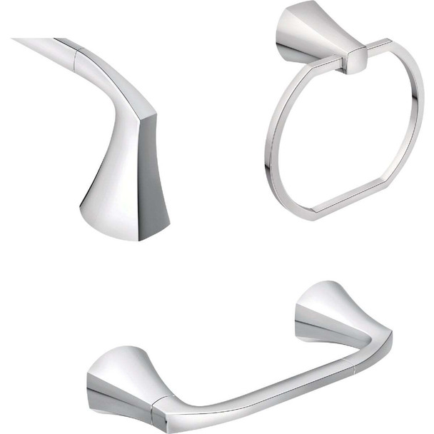 Moen Lindor 3-Piece Bath Hardware Set, Chrome MY8793CH