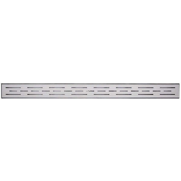 B&K 24 In. Linear Shower Drain Offset Pattern Grate Chrome 133-001G01