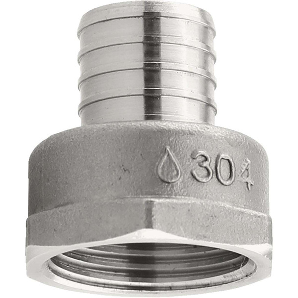 Plumbeez 1 In. x 1 In. FPT Stainless Steel PEX Adapter PE-PS-FA10
