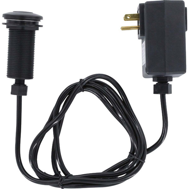 Danco Top Mount Air Switch for Garbage Disposals with Matte Black Button