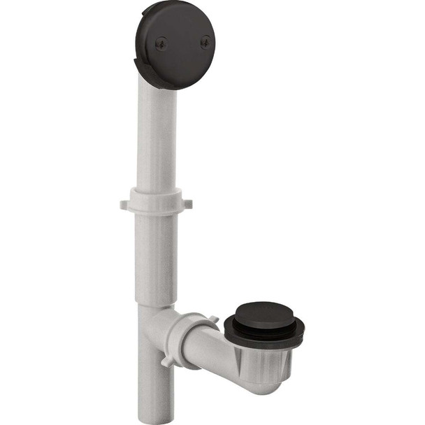 Danco Touch-Toe Tub Drain Kit with Matte Black Trim 9D00012099