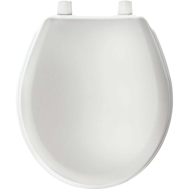Bemis Mayfair Round White Plastic Toilet Seat 92B000