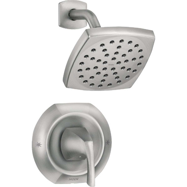 Moen Lindor Posi-Temp 1-Handle Lever Shower Faucet, Spot Resist Brushed Nickel