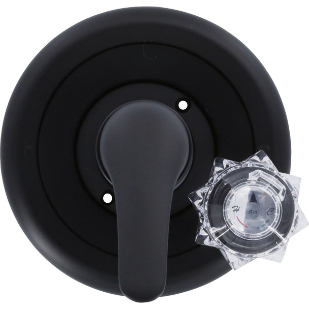 Danco Delta Lever and Knob Tub & Shower Trim Kit, Matte Black 9D00011084