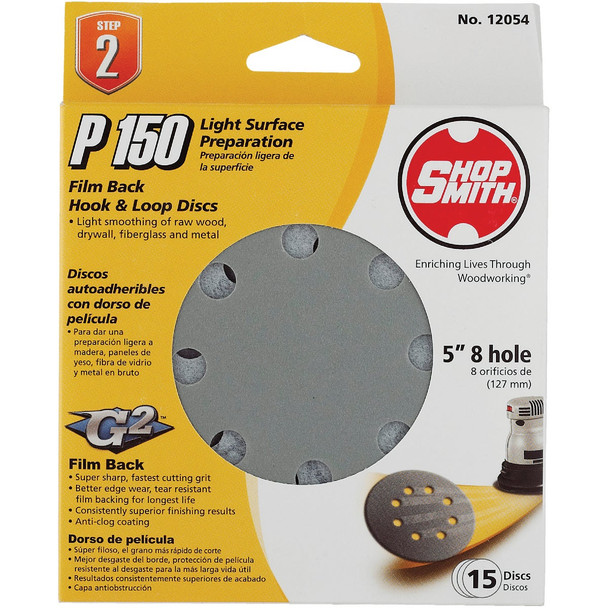 Gator Blade 15pk 5" 150g Sndng Disc 9024