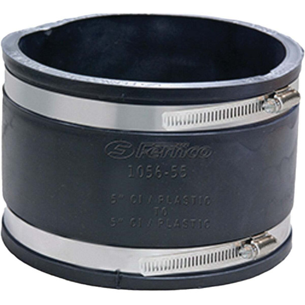 Fernco 5 In. x 5 In. Flexible PVC Coupling P1056-55