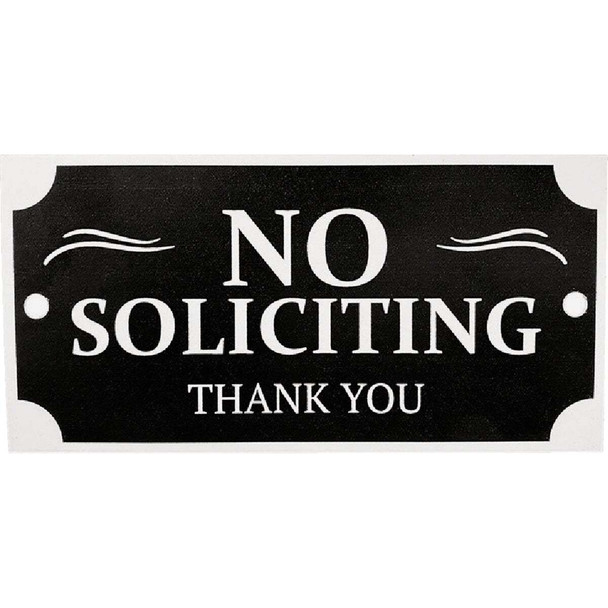 Hy-Ko No Soliciting House Plaque PLQ-001