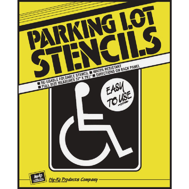 Hy-Ko Handicapped Parking Lot Stencil PLS-10