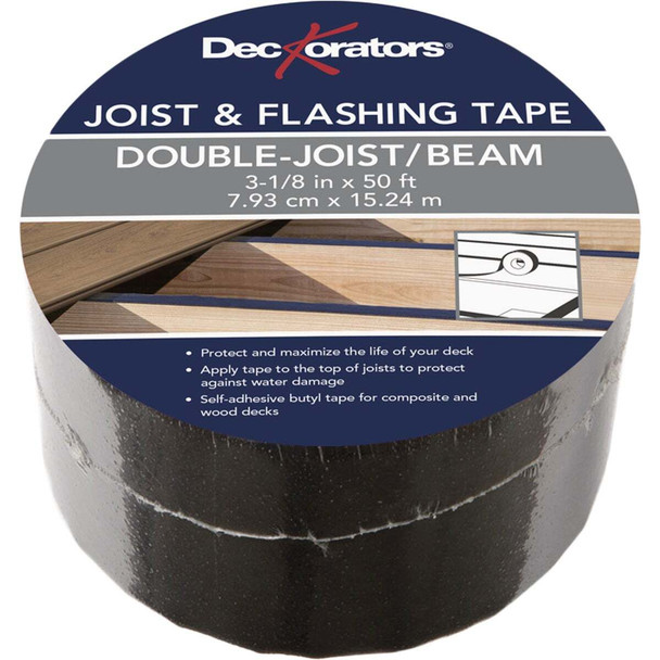 Deckorators 3-1/8 In. x 50 Ft. Double-Joist/Beam Butyl Joist And Flashing Tape
