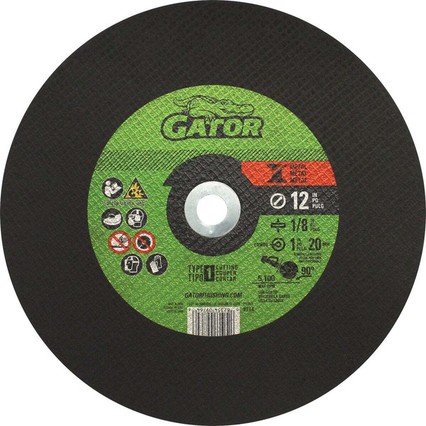 Gator Blade 12 In. x 1/8 In. x 1 In. Metal Cut-Off Wheel 9764