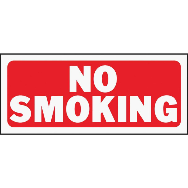 Hy-Ko Plastic Sign, No Smoking 23003 Pack of 5