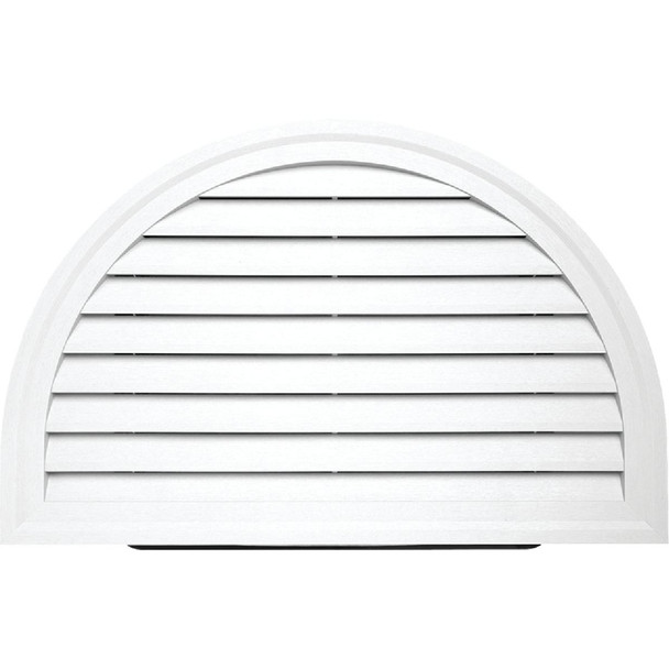 Ply Gem 34" x 22" Half Round White Gable Attic Vent HRDGV AW