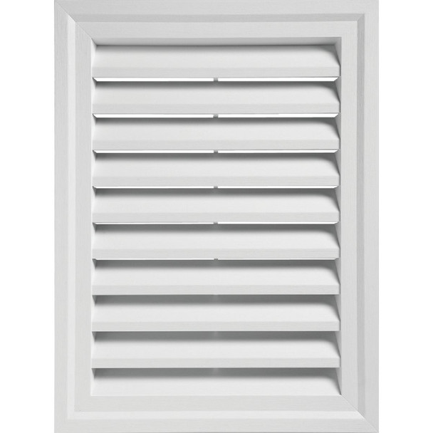 Ply Gem 24" x 30" Rectangular White Gable Attic Vent RECTGV2430 AW