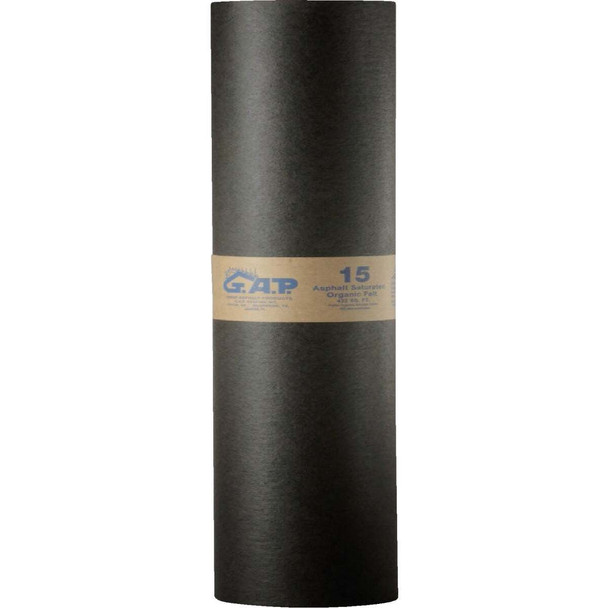 G.A.P 36 In. Rated 15 Lb. Roof Felt, Asphalt Saturated GAP4869-15C