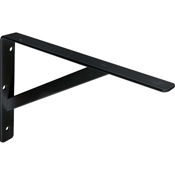 Knape & Vogt 208 Series 20 In. Black Super Duty L-Bracket 208 BLK 500