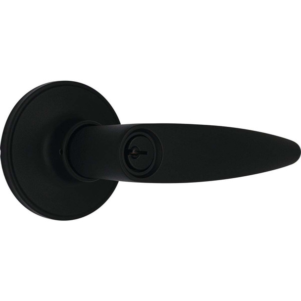 Steel Pro Matte Black Straight Entry Lever LHX900B