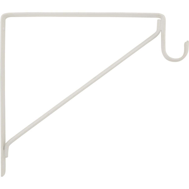 National Hardware White Heavy Duty Shelf/Rod Bracket, Bulk N224-428
