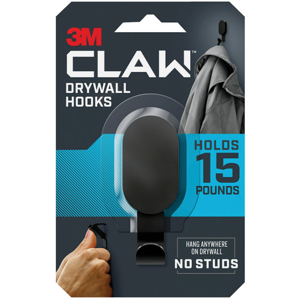 3M Claw 15 Lb. Black Drywall Hook 3DH15BLK-1ES