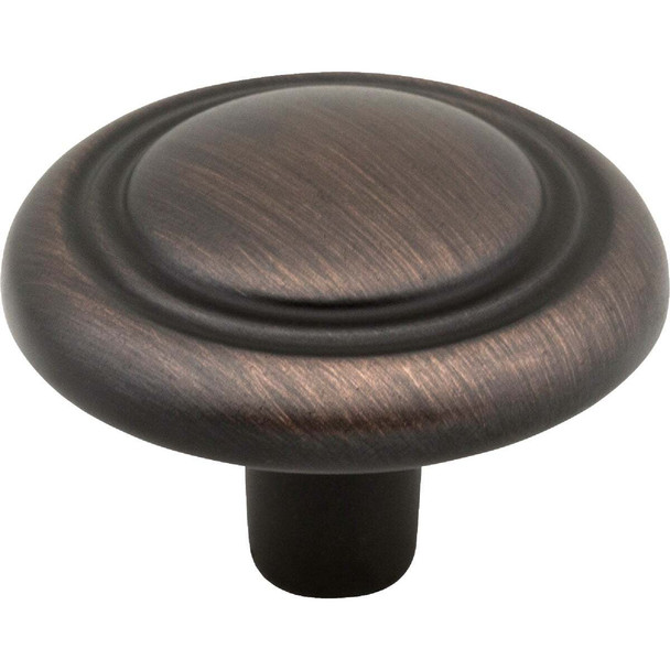 Elements Kingsport 1-1/4 In. Diameter Brushed Oil Rubbed Bronze Mushroom Knob