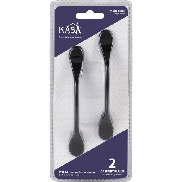KasaWare 5 In. Matte Black Cabinet Pull (2-Pack) K9973MB-2
