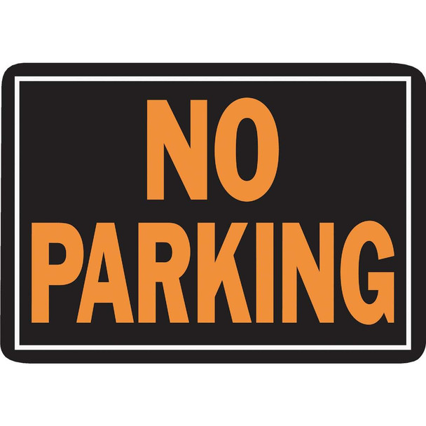 Hy-Ko 10x14 Day-Glo Aluminum Sign, No Parking 805