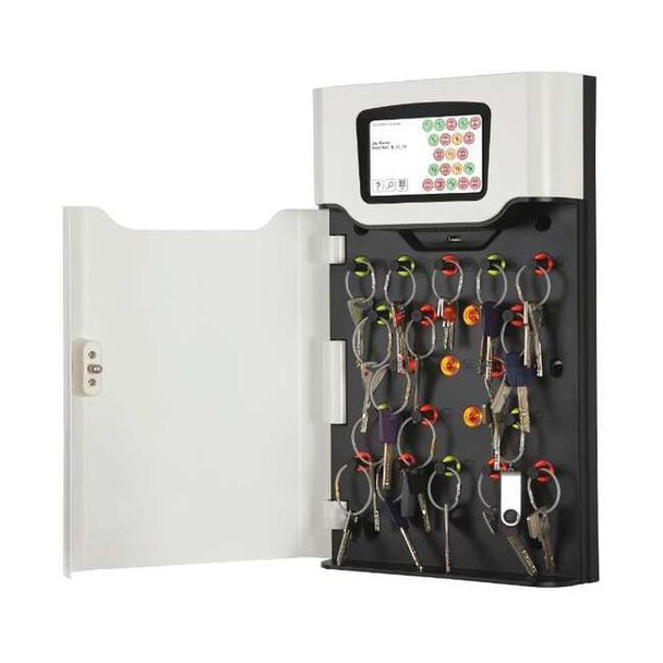 Medeco Key Cabinet, Steel, Brown, 21 Key Capacity T21