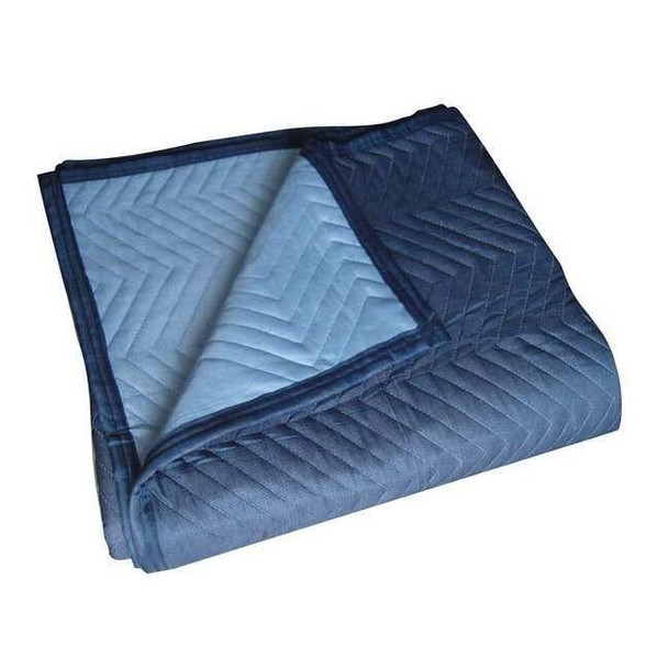 Manufacturer Varies Quilted Moving Pad,L72xW80In,Blue,PK6 2NKR8