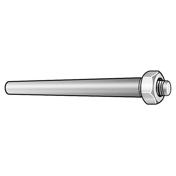 Manufacturer Varies Taper Pin,Threaded,18-8 SS,No 7 x 3-1/2 U51562.409.0350