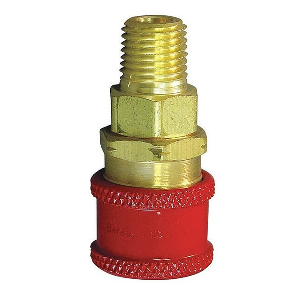 Hansen Coupler Body,(M)NPT,1/4,Brass RD703