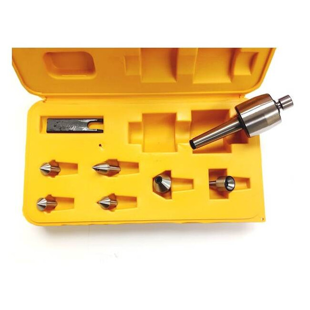 Hhip 9 Piece MT3 Multi-Shape Interchangeable Tip Live Center Set 3900-5021