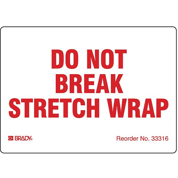 2-7/8" x 4" Shipping Labels, Do Not Break Stretch Wrap, Paper, Pk100