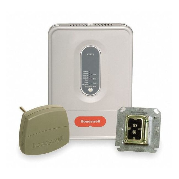 Honeywell Zone Control Kit,3 Zone,Output Amps 10VA HZ322K