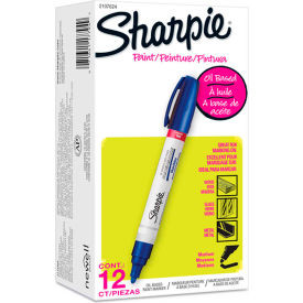 Sharpie Paint Marker Oil Based Medium Blue Ink Dozen