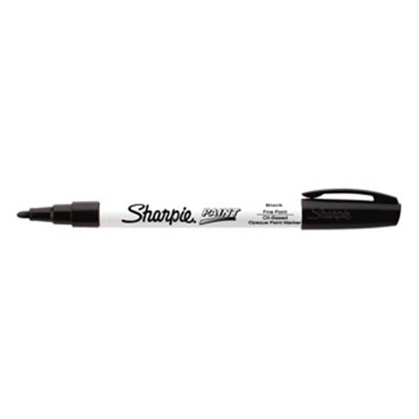 Sharpie® Paint Marking Pen, Fine, Black, 1/Each