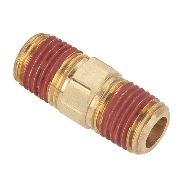 Parker Hex Nipple Brass Hex Nipple, 1/2 in Male NPT X 1/2 in Male NPT VS216P-8