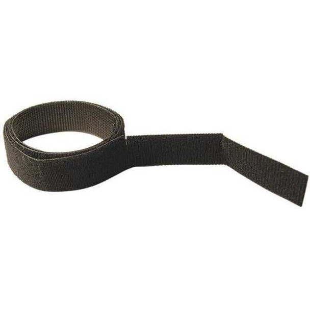 Velcro Brand Hook and Loop Strap, 75 ft, 1 in W, Black 100X6K1WP/25