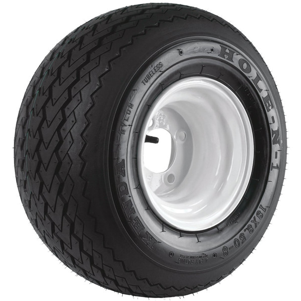 Kenda Loadstar Golf Cart Assembly 18x8,50-8 4ply Sawtooth 4 Hole 858GK4W-4SWI