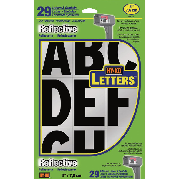 Hy-Ko 3 In. Reflective Letter Set MM-29L