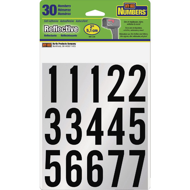 Hy-Ko 2 In. Reflective Numbers MM-22N