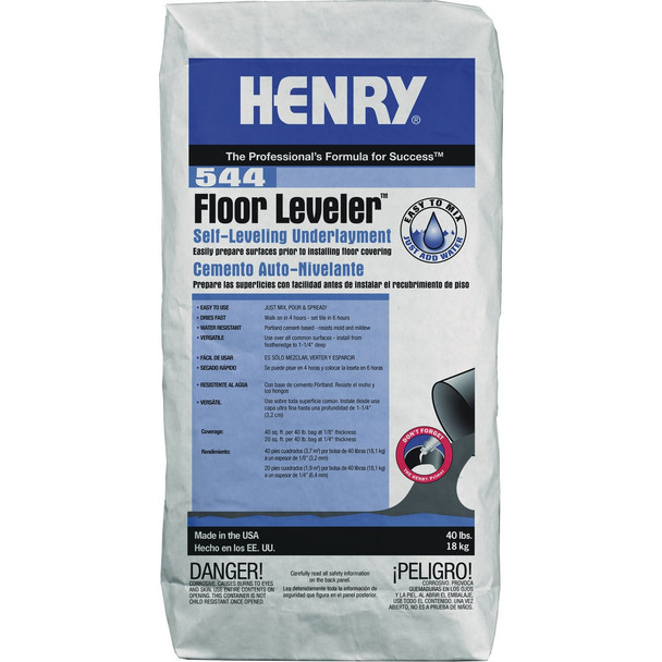 WW Henry 544 Floor Leveler Self-Leveling Underlayment, 40 Lb. 12152