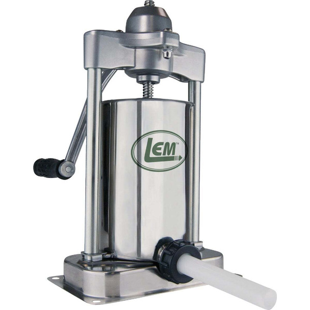 LEM MightyBite 5 Lb. Vertical Stainless Steel Stuffer 1606