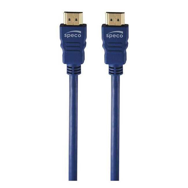 Speco Technologies HDMI Cable,50 ft. L,Blue,Triple SHLD HDCL50