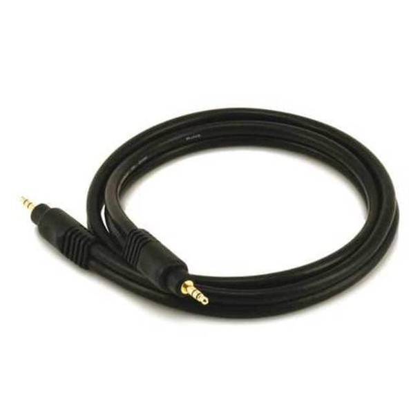 Monoprice A/V Cable, 3.5mm M/M cable, Black,3ft 5576