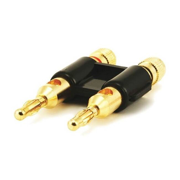 Monoprice Banana Speaker Plugs, Dual - Black 2945