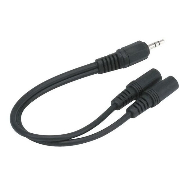 Monoprice Audio Cable,3.5mm Jack,6 In 667