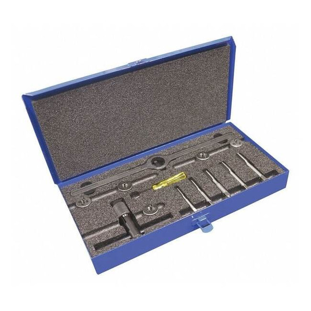 13PC Plug Hand Taps and Round Adjustable Dies Set 1/4-20 To 1/2-13 UNC